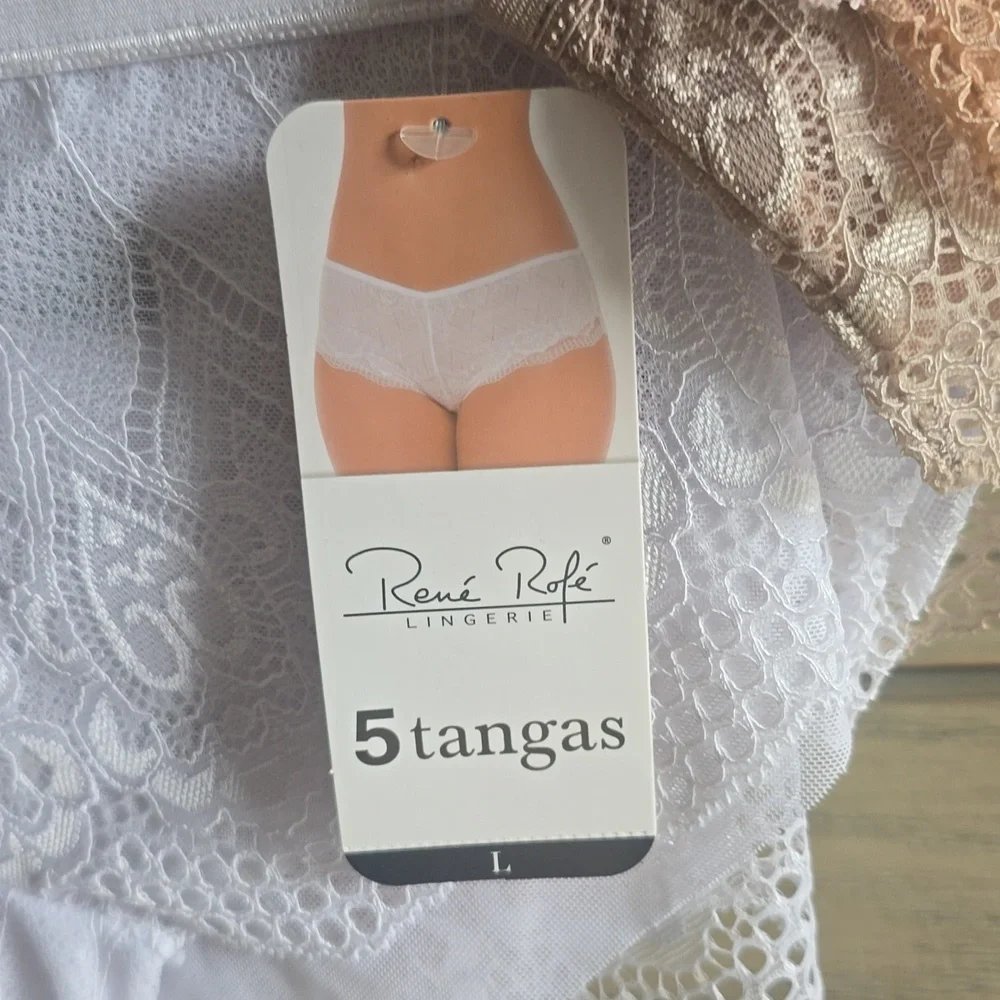 Rene Rofe Lace Tangas Panties Set 5 💜